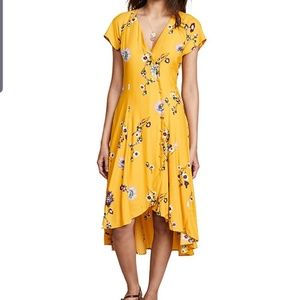 Free People Lost In You Floral Midi Dress Sz XS